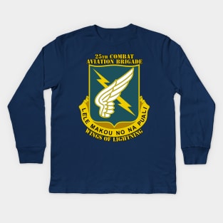 25th Combat Aviation Brigade Kids Long Sleeve T-Shirt